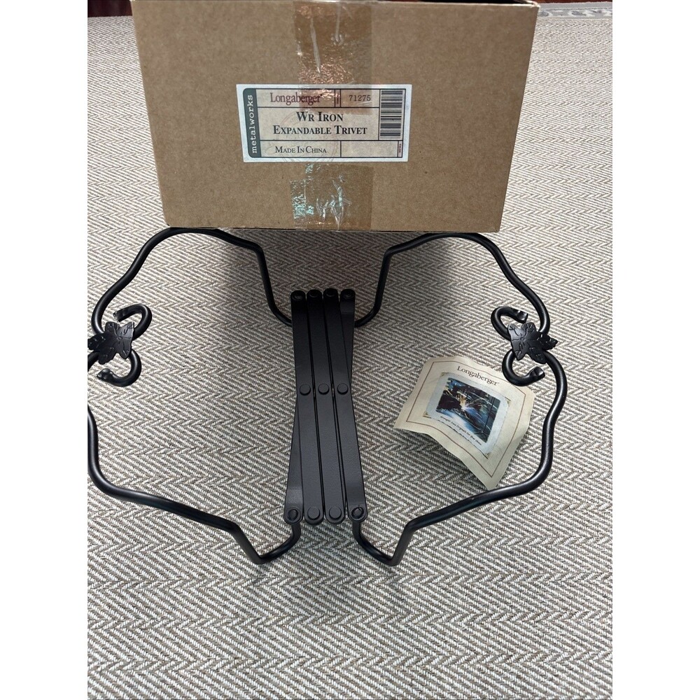 Longaberger Wrought Iron Expandable Trivet Casserole